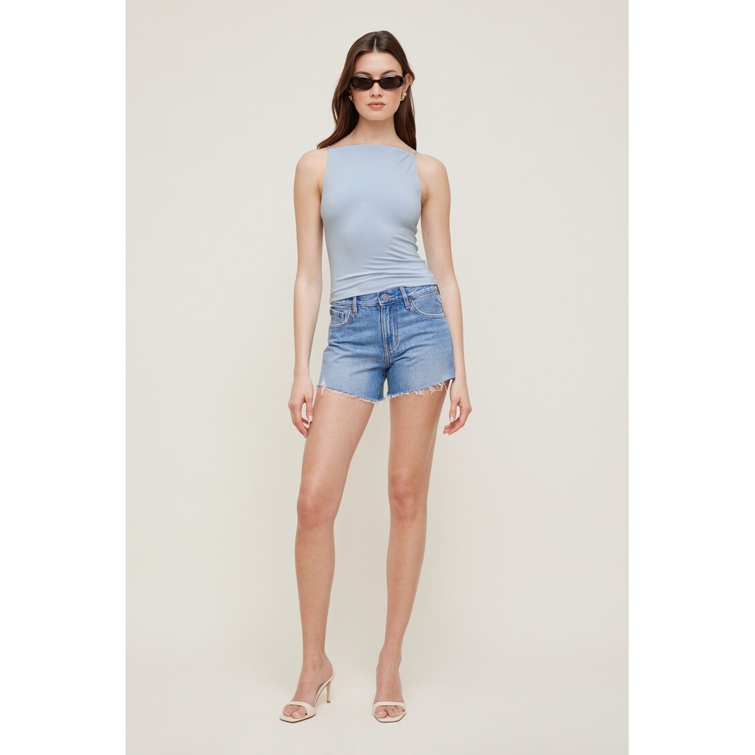 Dynamite James Relaxed Mid Rise Jean Shorts
