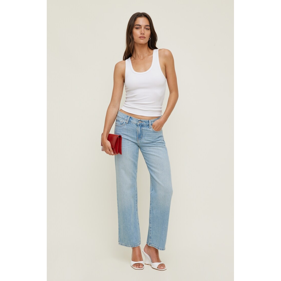 Dynamite Low Rise Relaxed Straight Leg Jeans