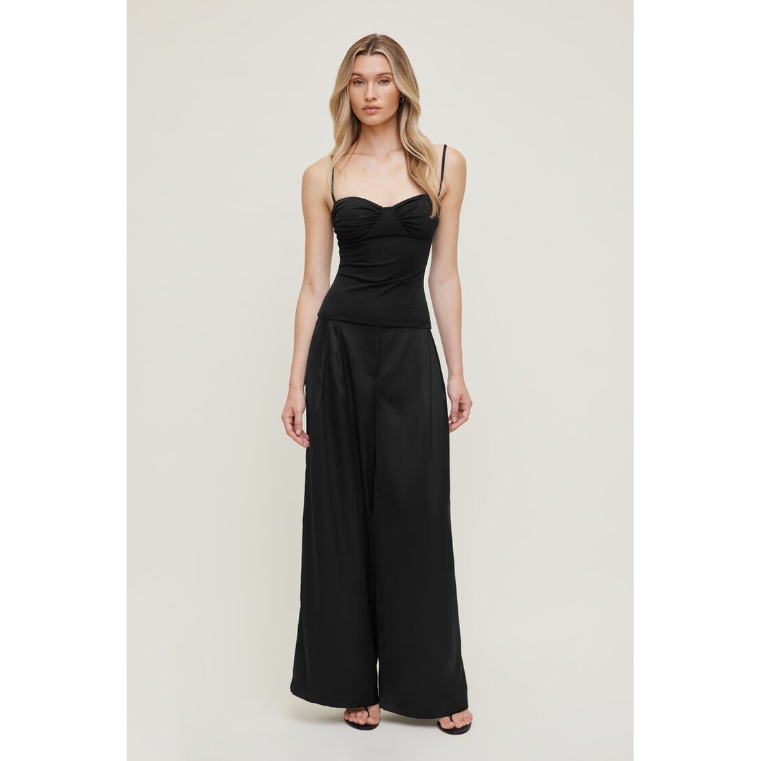 Dynamite Satin Wide Leg Pants