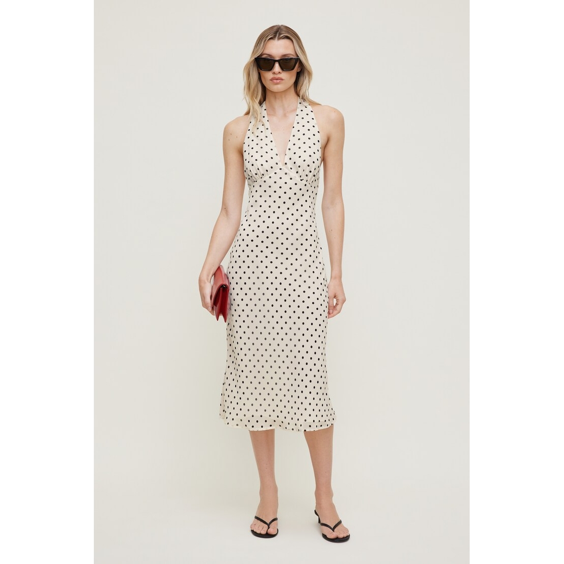 Dynamite Elena Halter Midi Dress