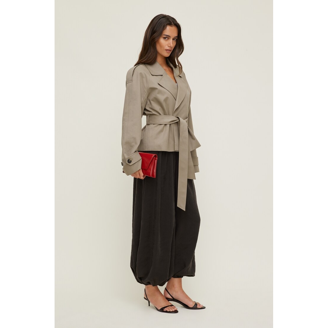 Dynamite Remi Short Trench Coat