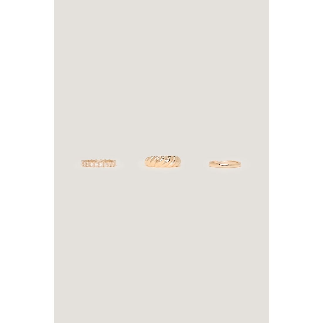 Dynamite 3-Pack Eternity & Twisted Rings