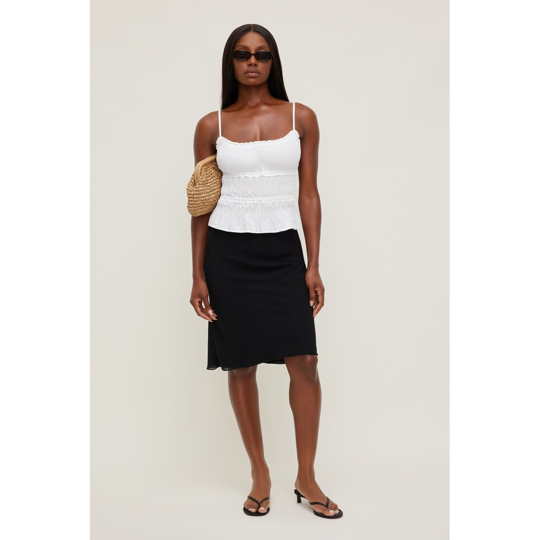 Dynamite Georgette Midi Skirt