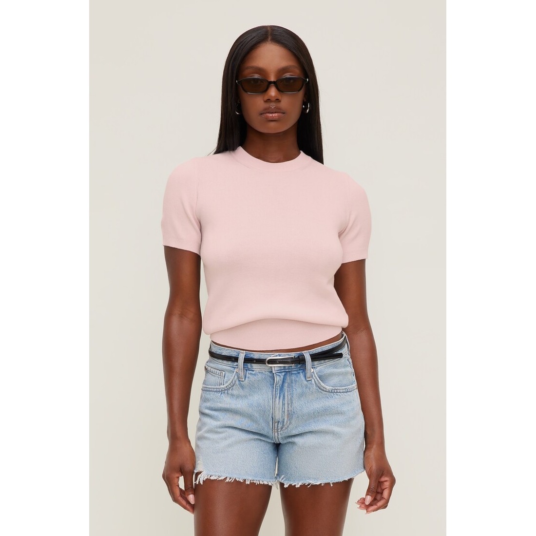 Dynamite Clara Short Sleeve Sweater