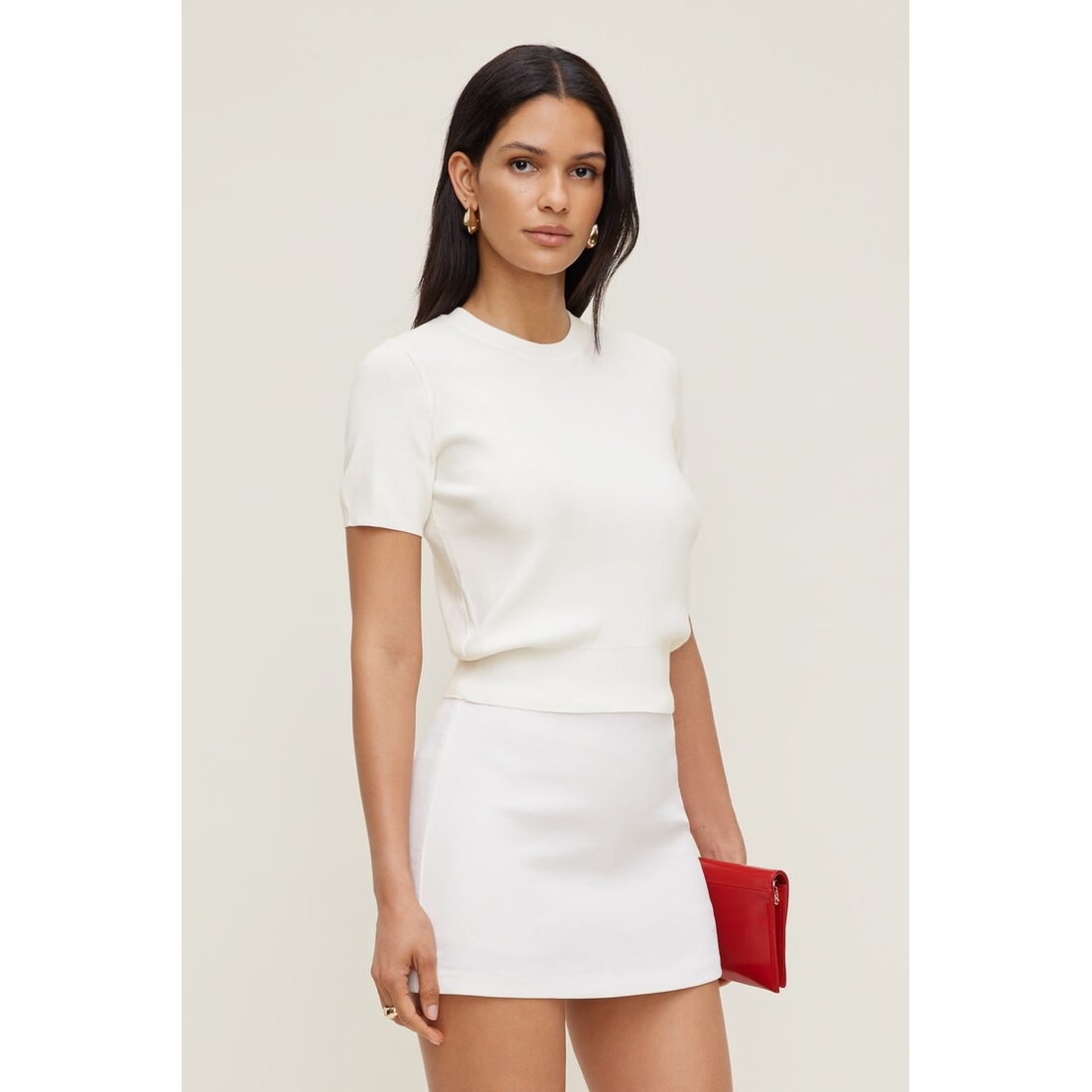 Dynamite Clara Short Sleeve Sweater
