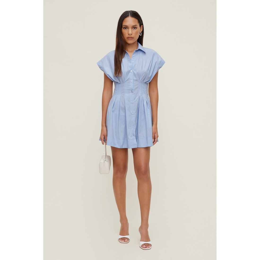 Dynamite Poplin Mini Shirt Dress