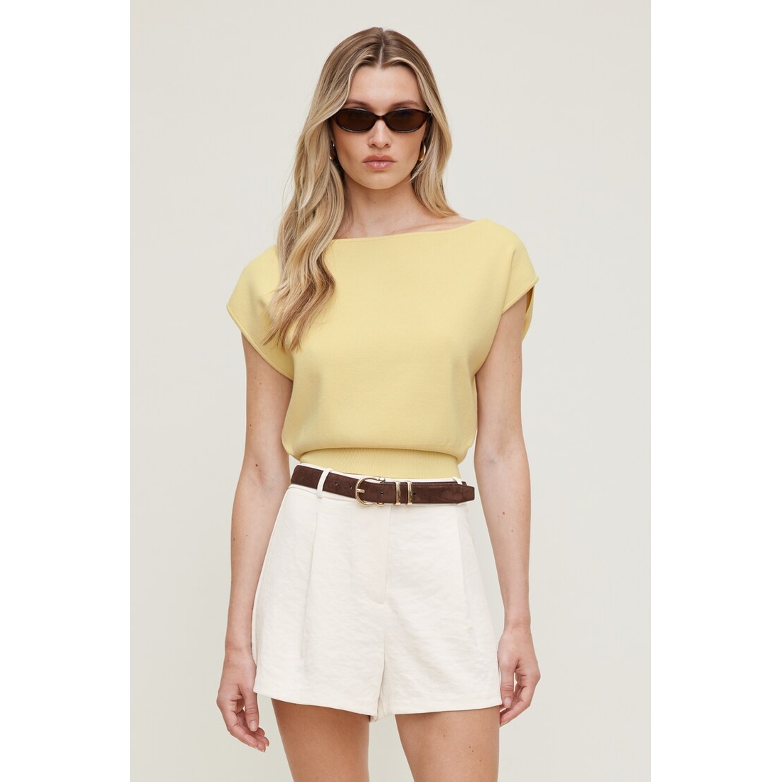 Dynamite Aria Boat Neck Sweater