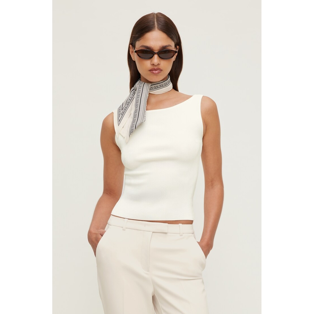 Dynamite Boat Neck Sweater Tank Top