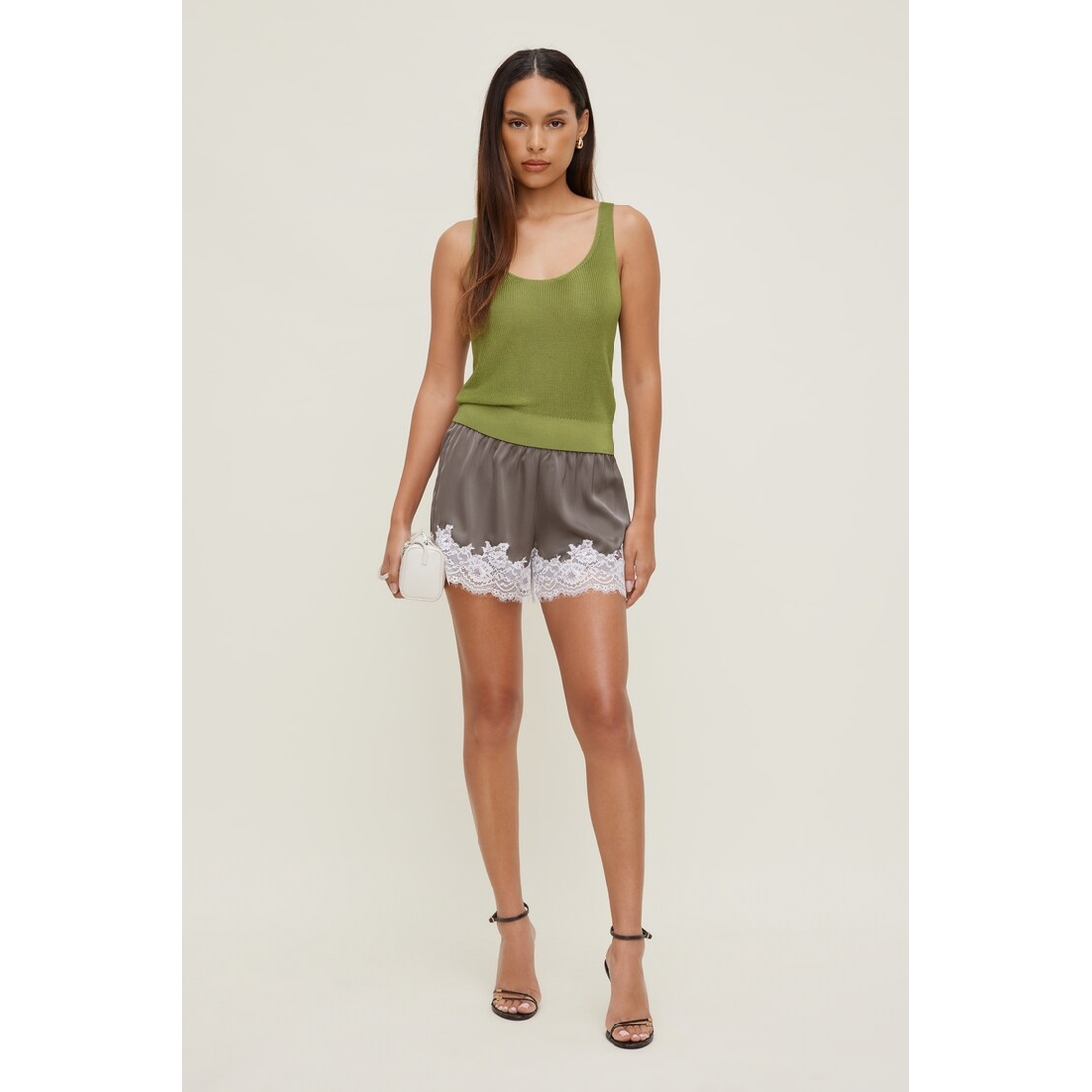 Dynamite Lace Satin Shorts