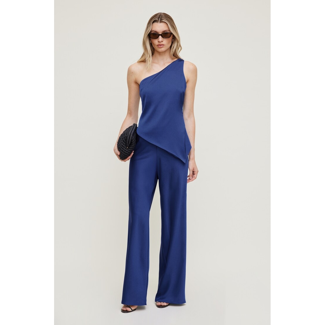 Dynamite Izzy Wide Leg Satin Pants