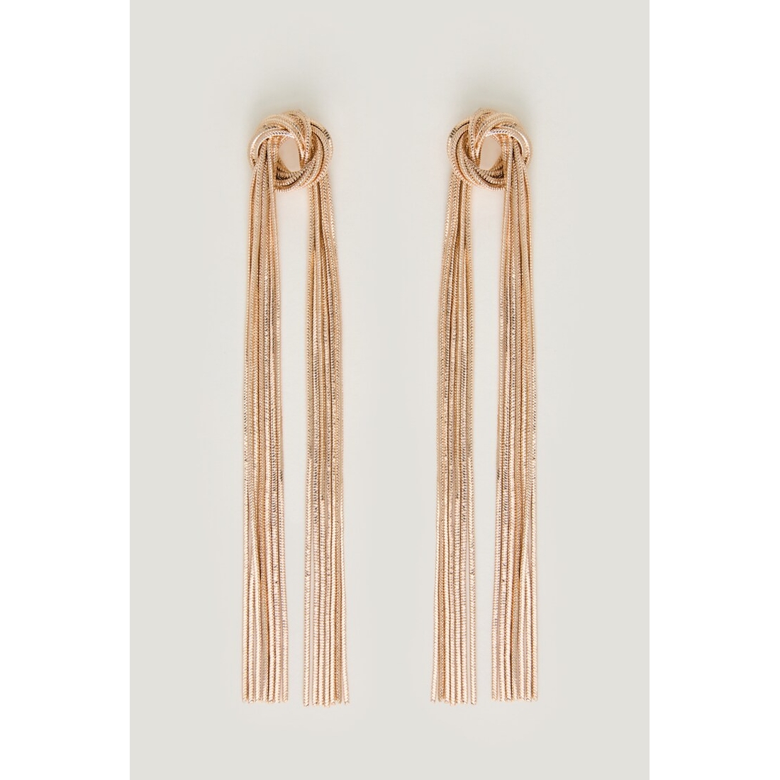 Dynamite Knotted Fringe Earrings