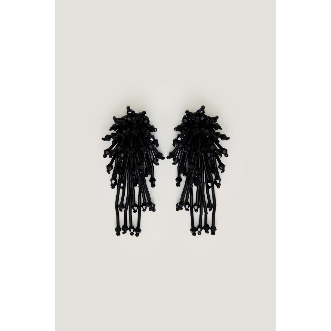 Dynamite Beaded Fringe Cluster Earrings