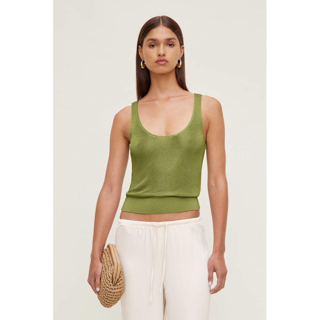 Dynamite High Shine Sweater Tank Top