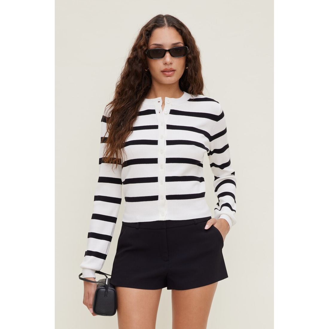 Dynamite Rebecca Crewneck Cardigan