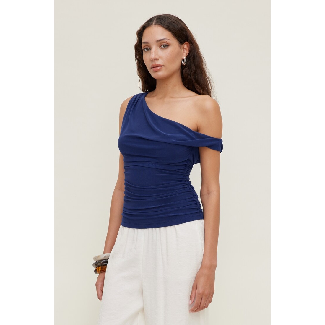 Dynamite Off Shoulder Mesh Top