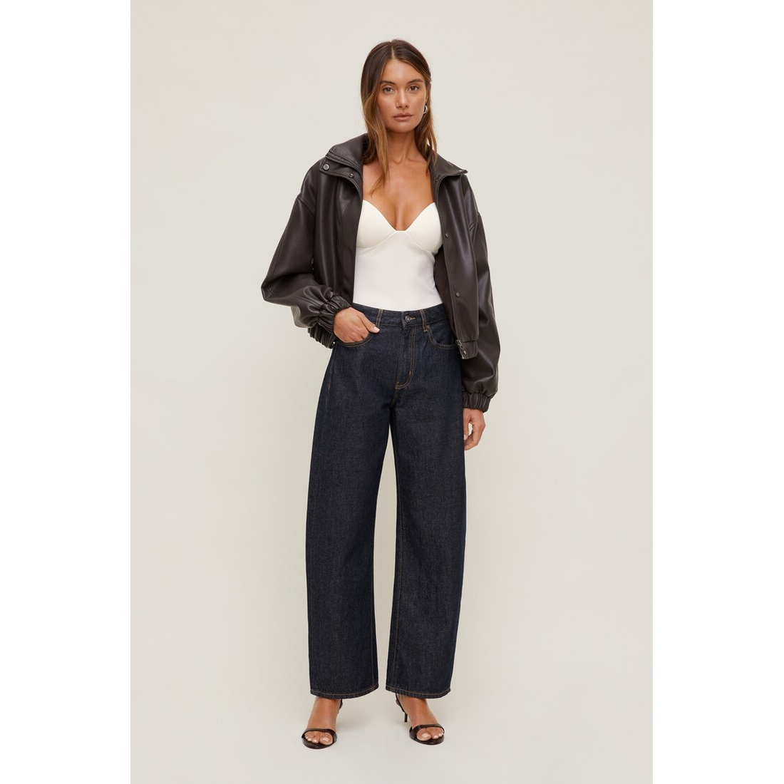 Dynamite Kennedy High Rise Barrel Leg Jeans