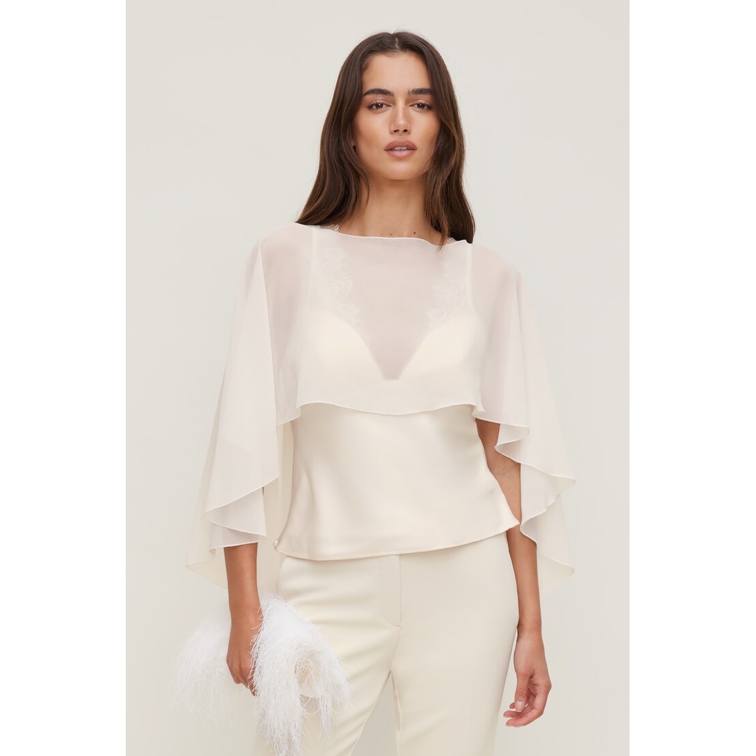 Dynamite Sheer Short Cape