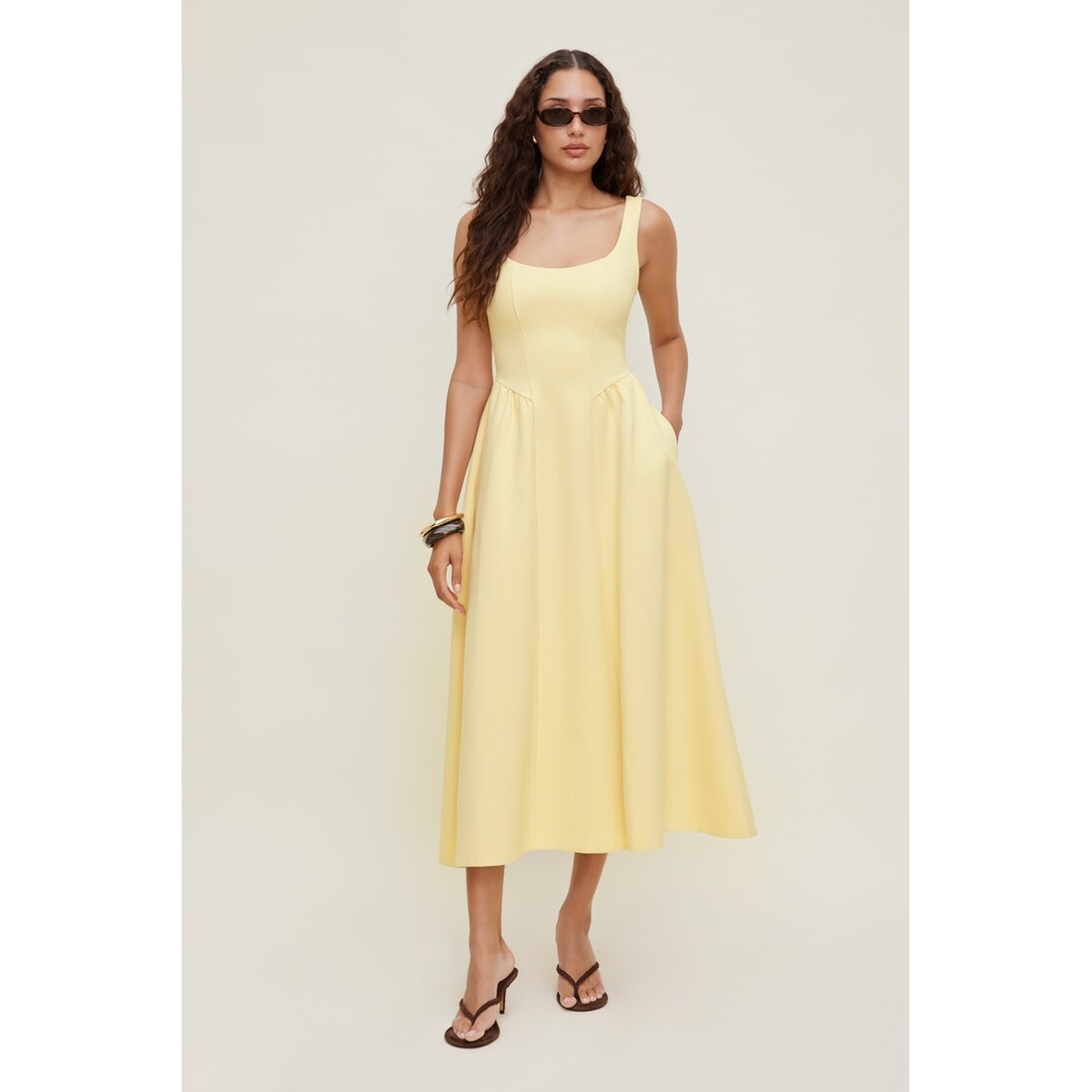 Dynamite Irina Ponte Midi Dress