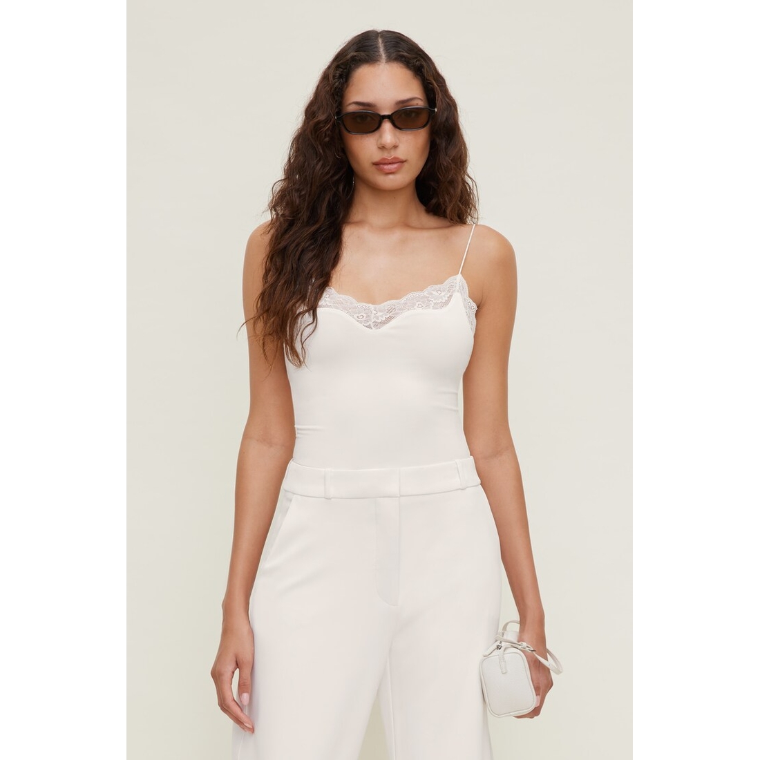Dynamite Sculpt Lace Trim Bodysuit