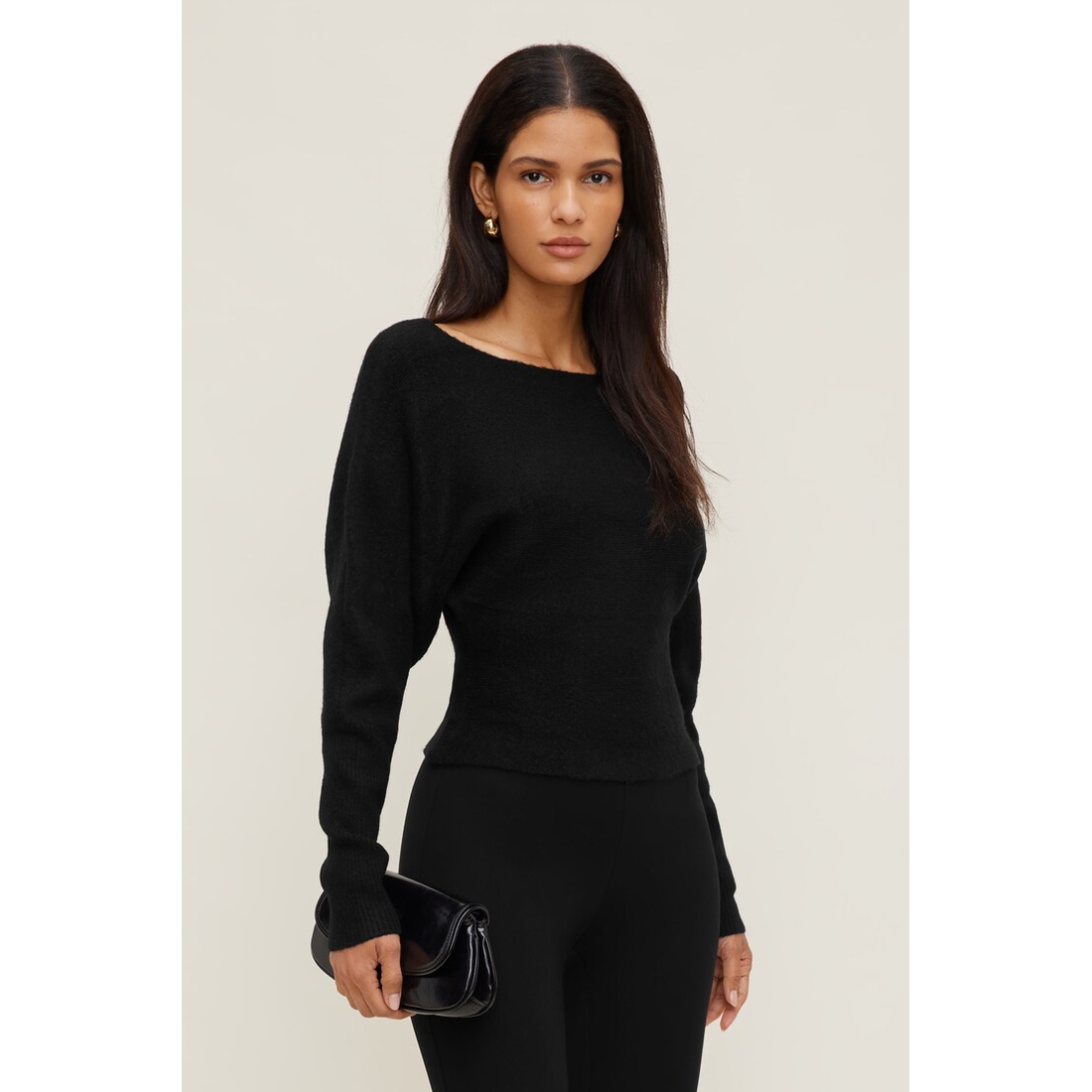 Dynamite Cinched Boat Neck Sweater