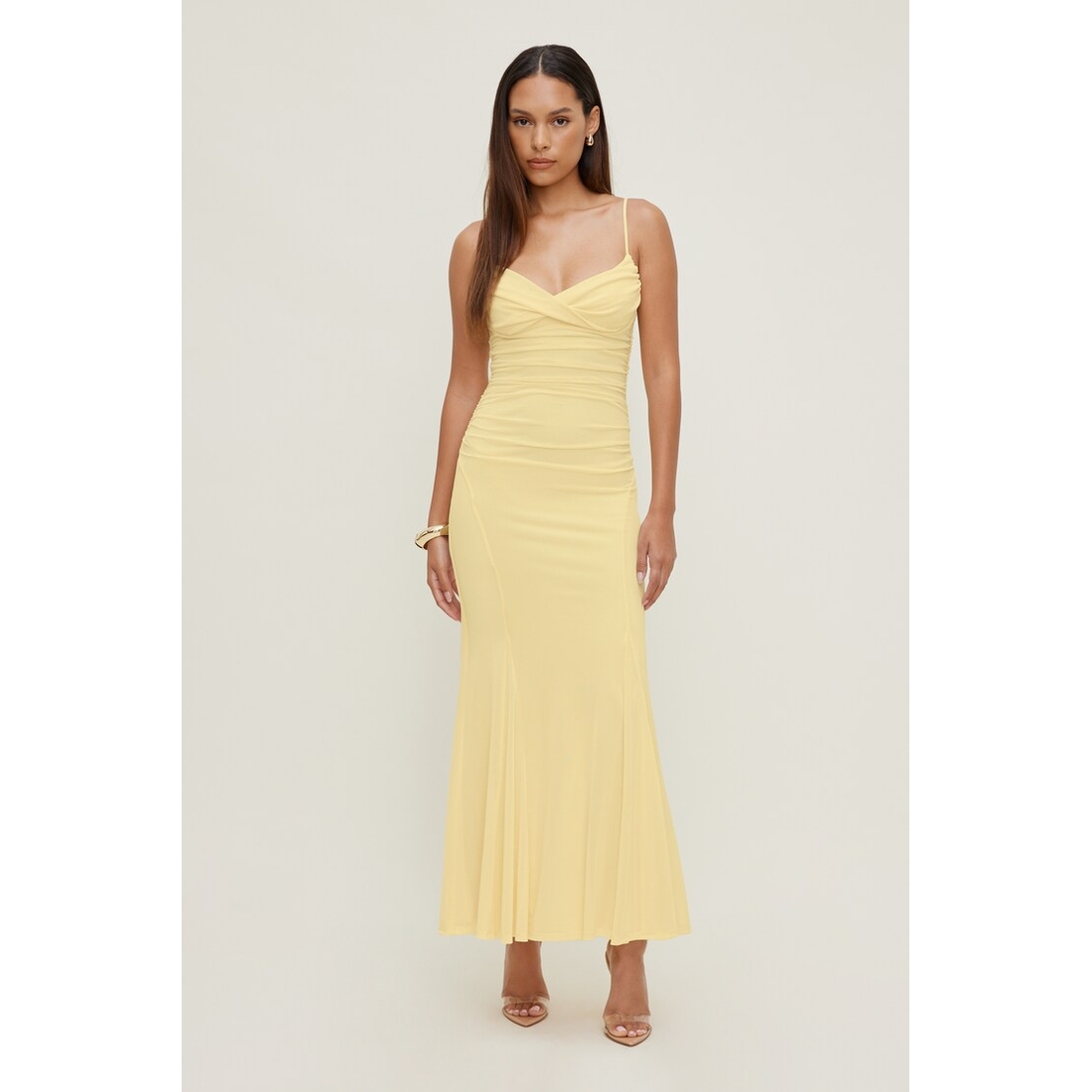 Dynamite Delphi Mesh Maxi Dress