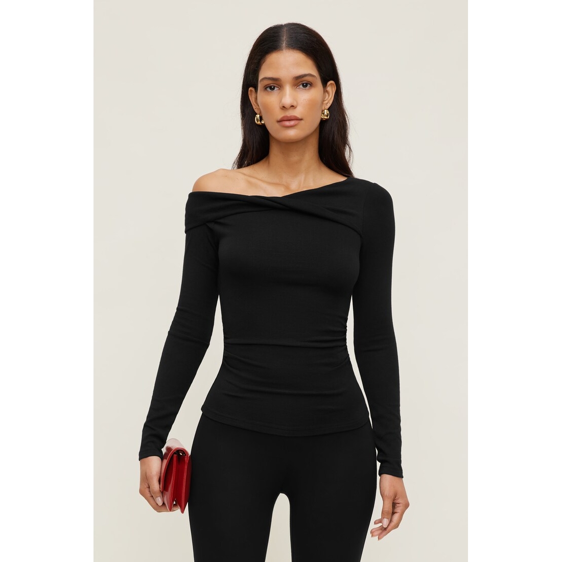 Dynamite Twisted Long Sleeve Top