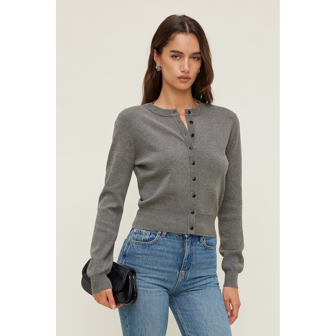 Dynamite Rebecca Crewneck Cardigan