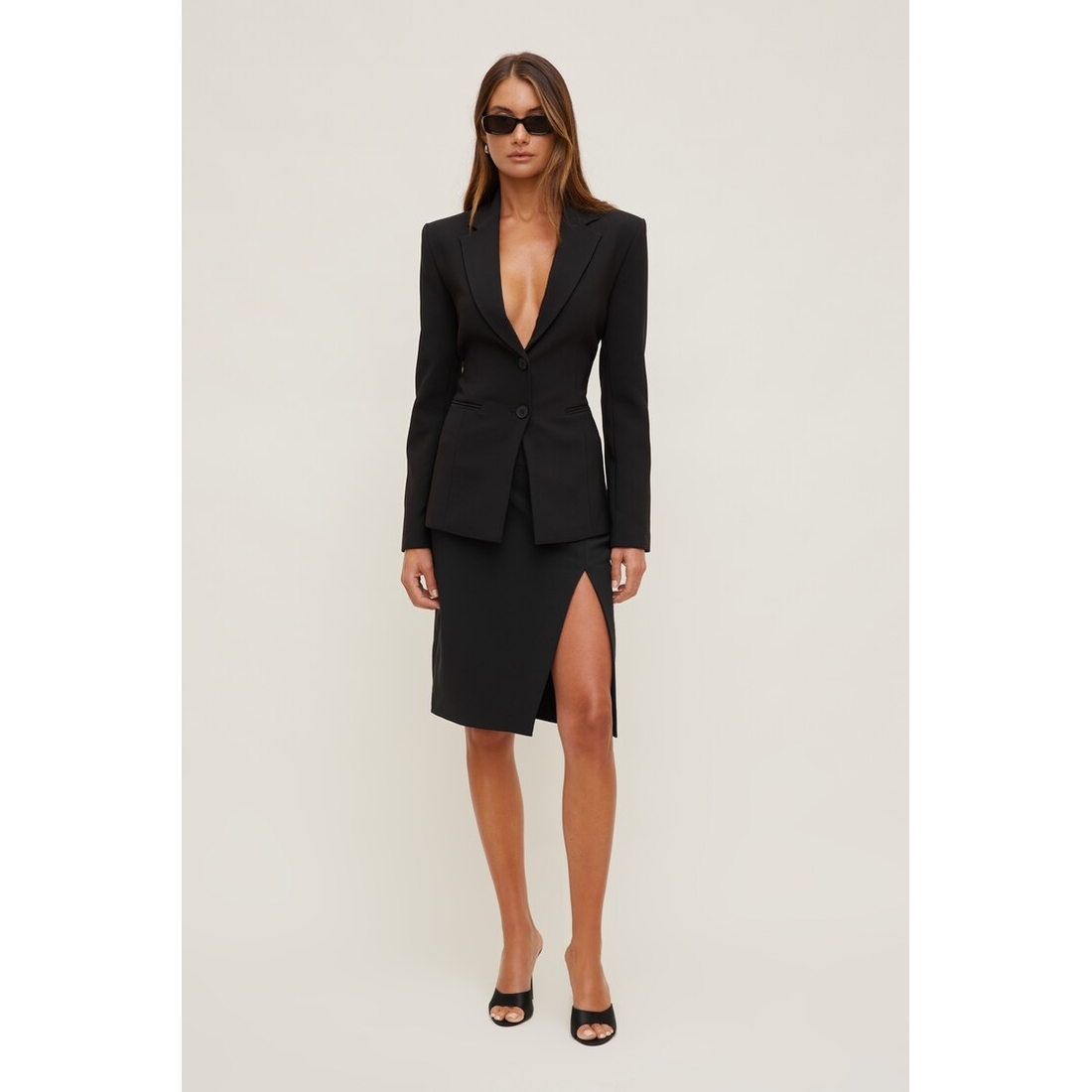 Dynamite Crepe Midi Skirt