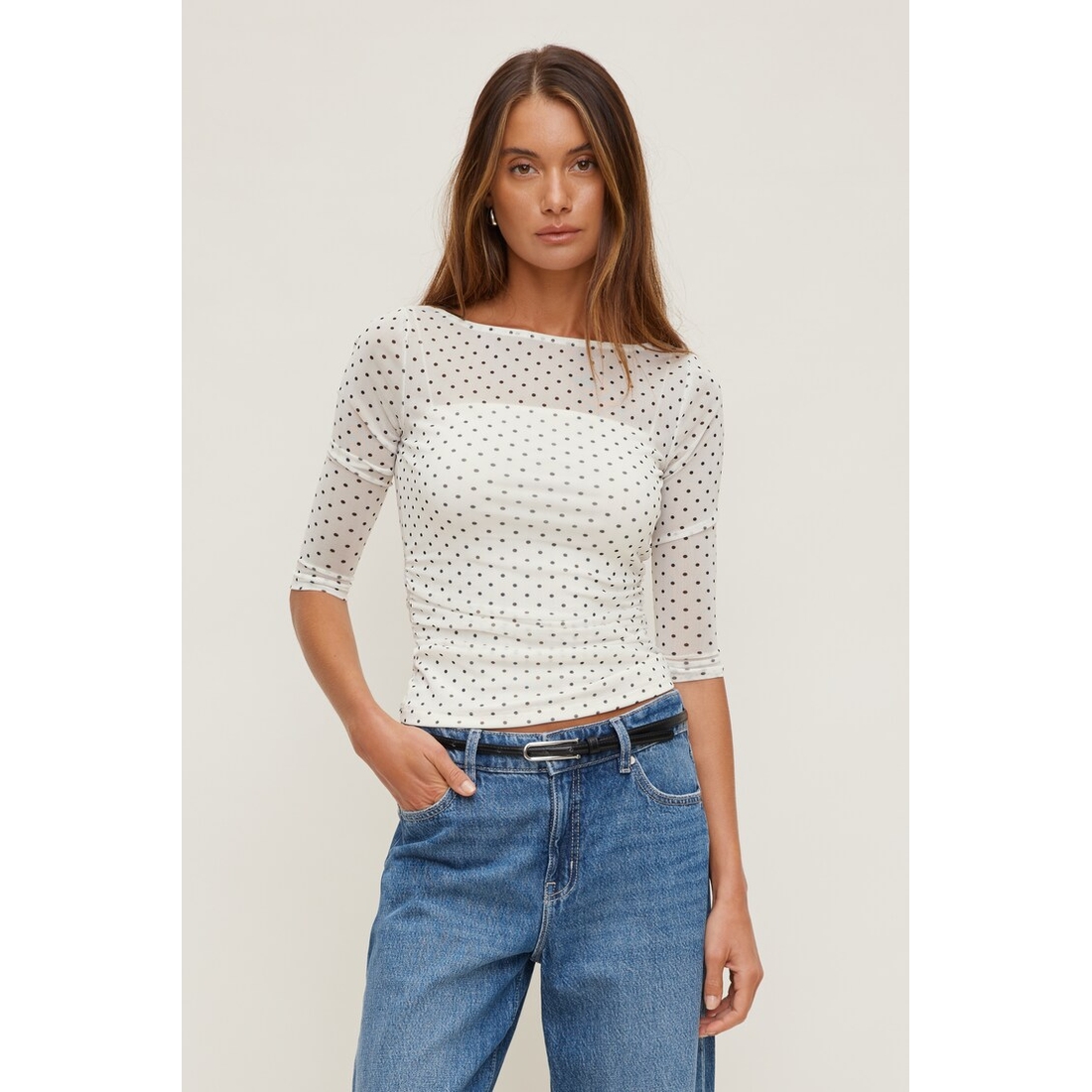 Dynamite Maude Mesh Top