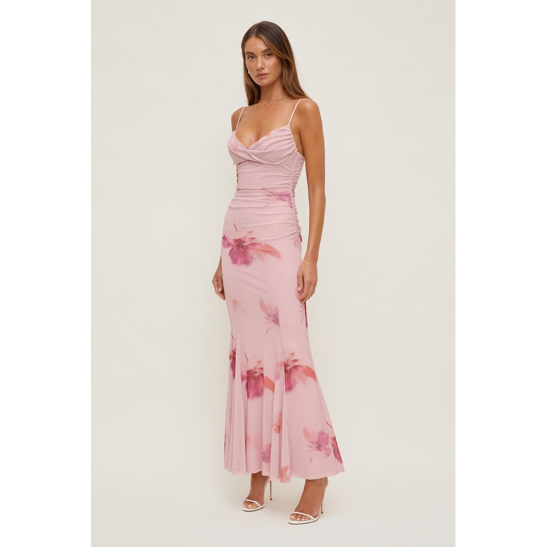 Dynamite Delphi Mesh Maxi Dress