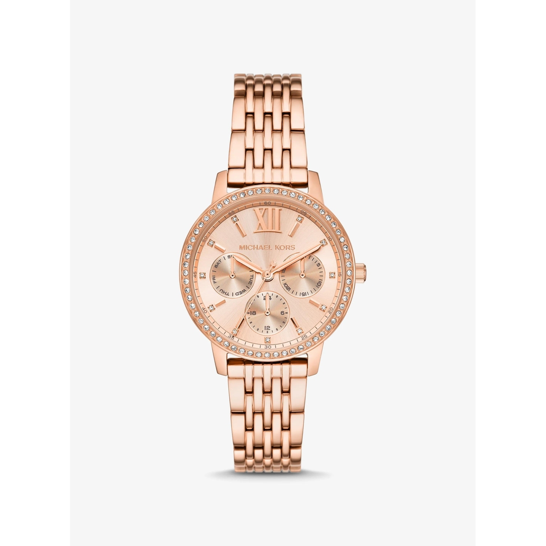 Michael Kors Outlet Melissa Pavé Rose Gold-Tone Watch available