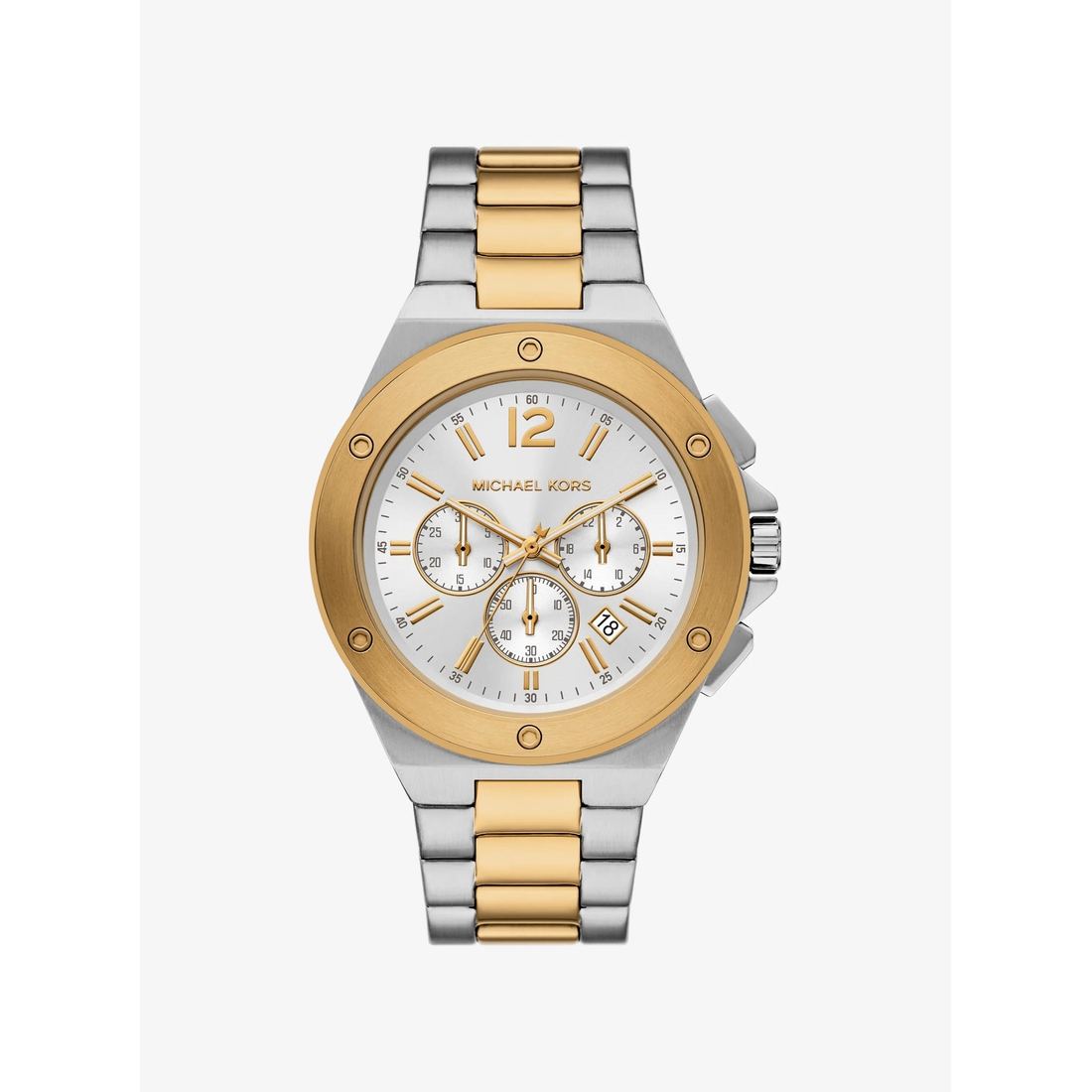 Michael Kors Outlet Oversized Lennox Two-Tone Watch available now