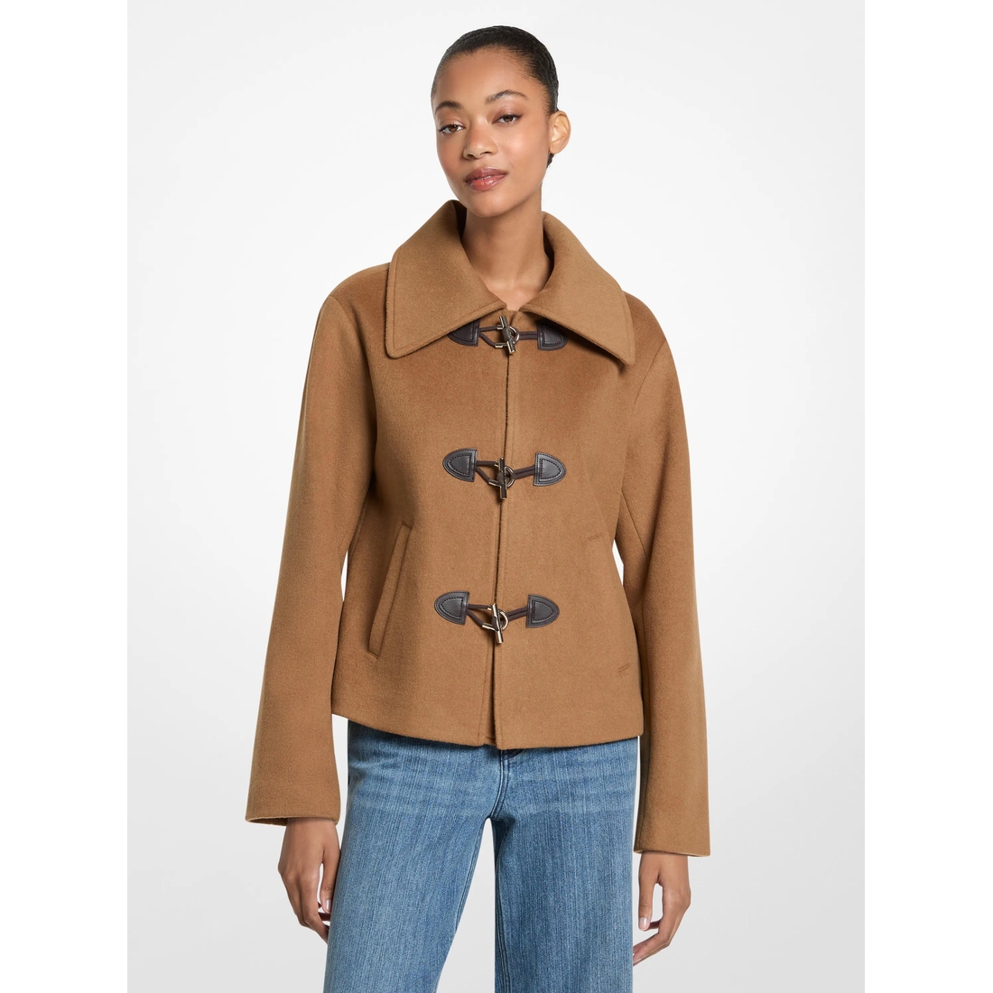 Michael Kors Wool Blend Toggle Jacket
