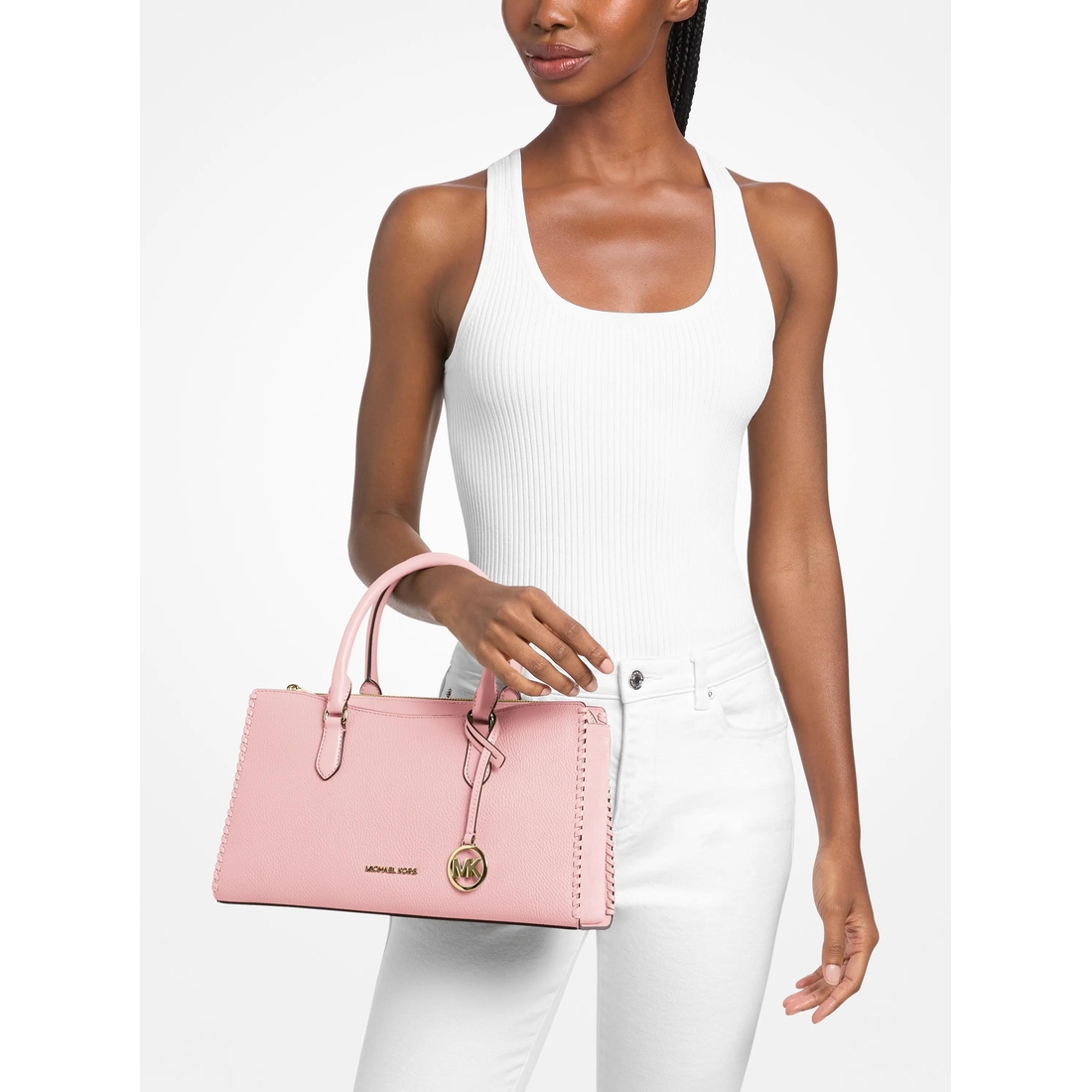 Michael Kors Outlet Arden Medium Satchel available now at Lee