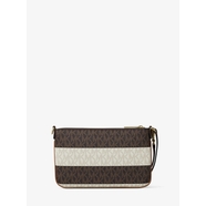 Michael Kors Outlet Jet Set Travel Small Striped Signature Logo
