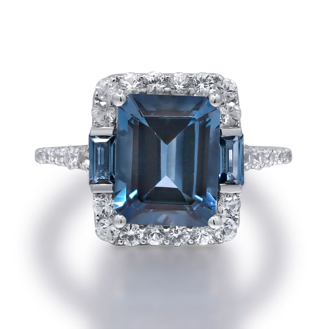 Helzberg London Blue Topaz and White Sapphire Ring available now at Cordova Mall