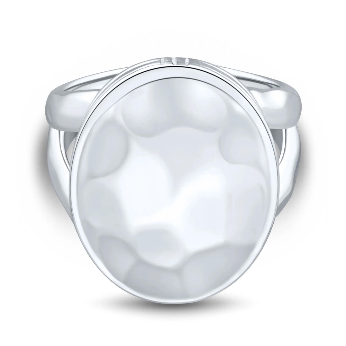 【極美品・記念モデル】ORB RING Slim CLEAR WHITE Hammered Oval Ring available now at White Oaks Mall