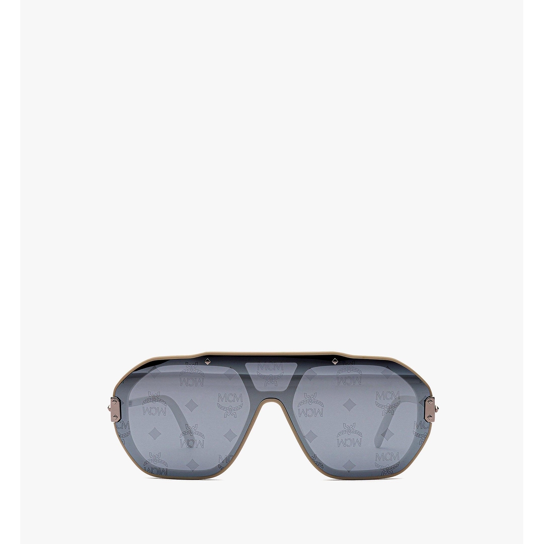 Mcm Geometric Shield Sunglasses SILVER OTHER