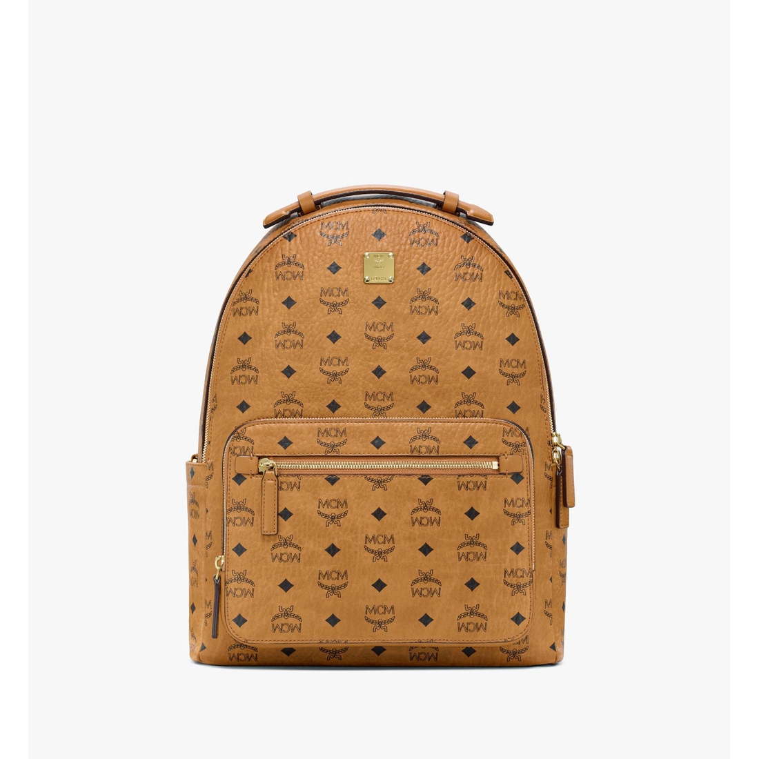 Mcm Stark Backpack in Visetos COGNAC VISETOS