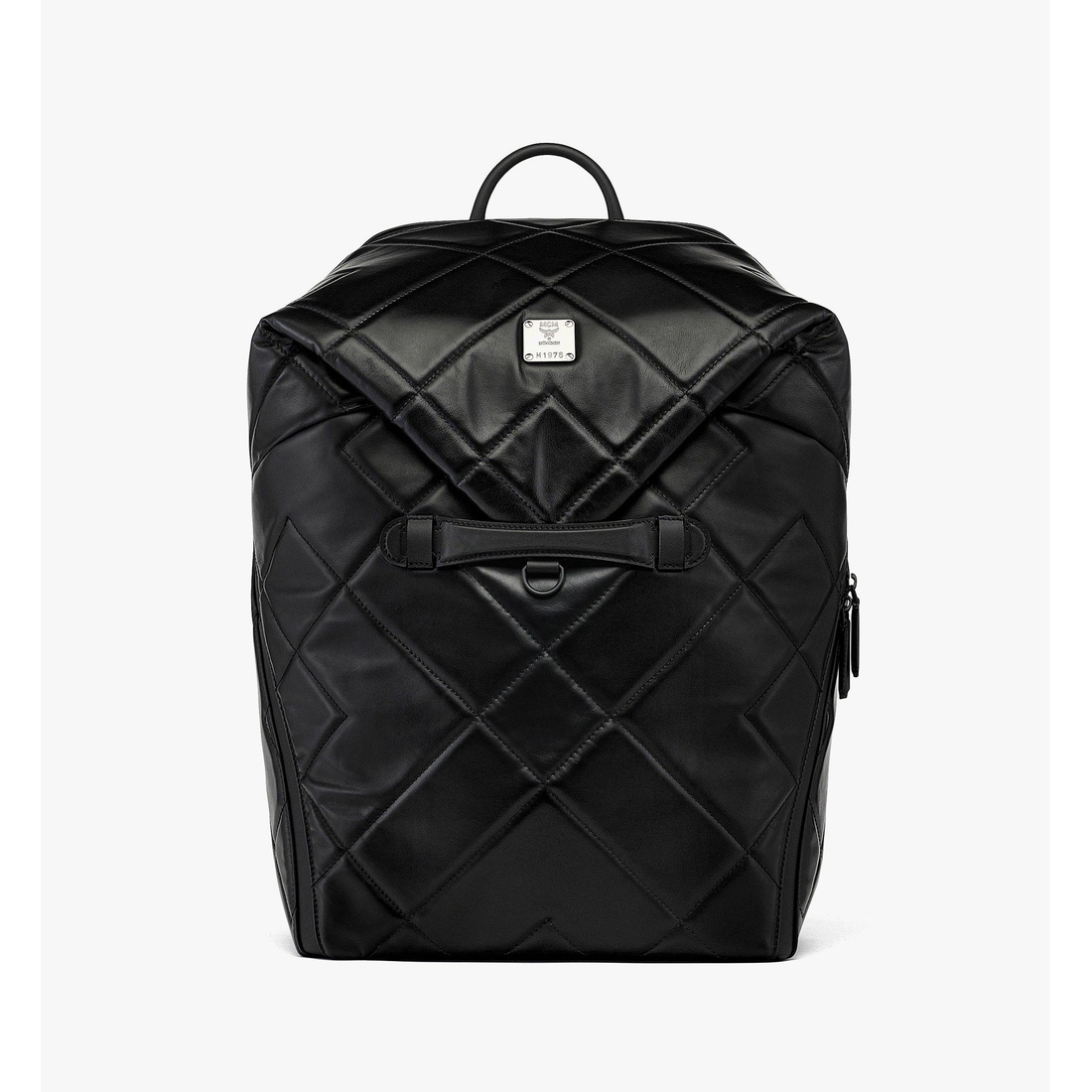 MCM 黒 レザーバックパック MCM Aren Backpack in Diamond Quilted Leather BLACK SUEDE CALFSKIN