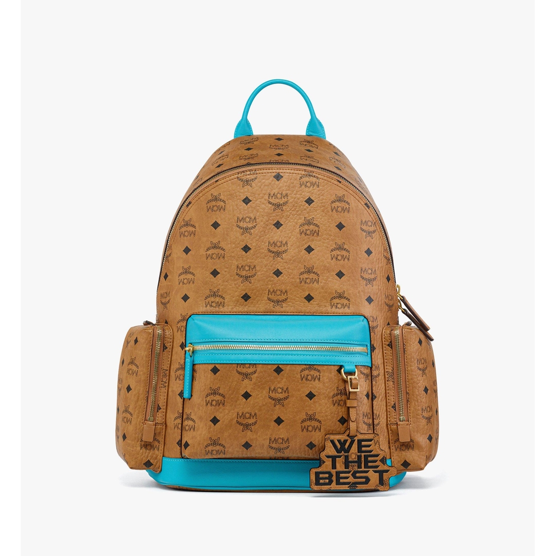 MCM x We The Best Stark Backpack in Visetos COGNAC VISETOS