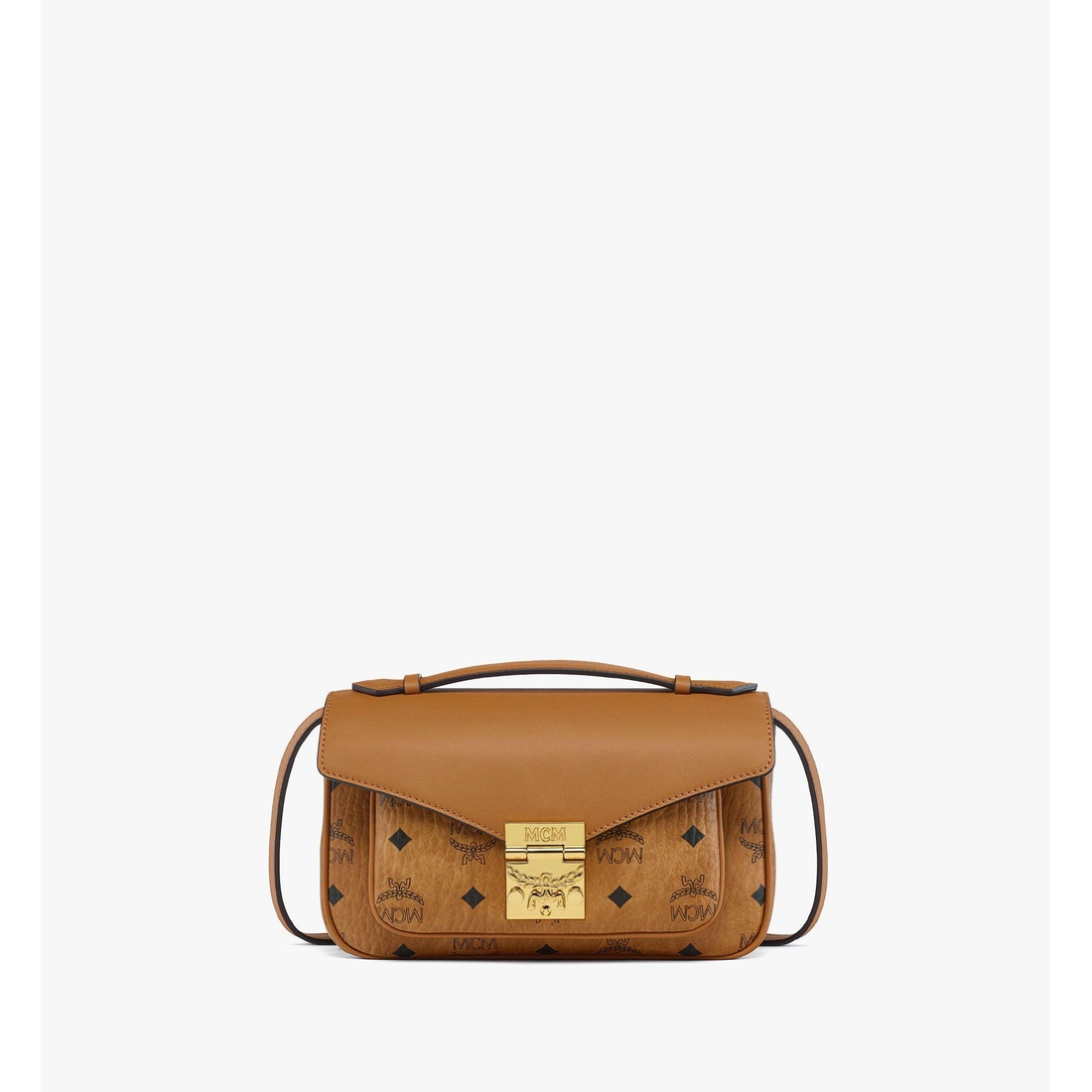 MCM ボディバッグ L11863 ブラウン 本物保証】 超美品 エムシーエム MCM ロゴ ボディバッグ スリング