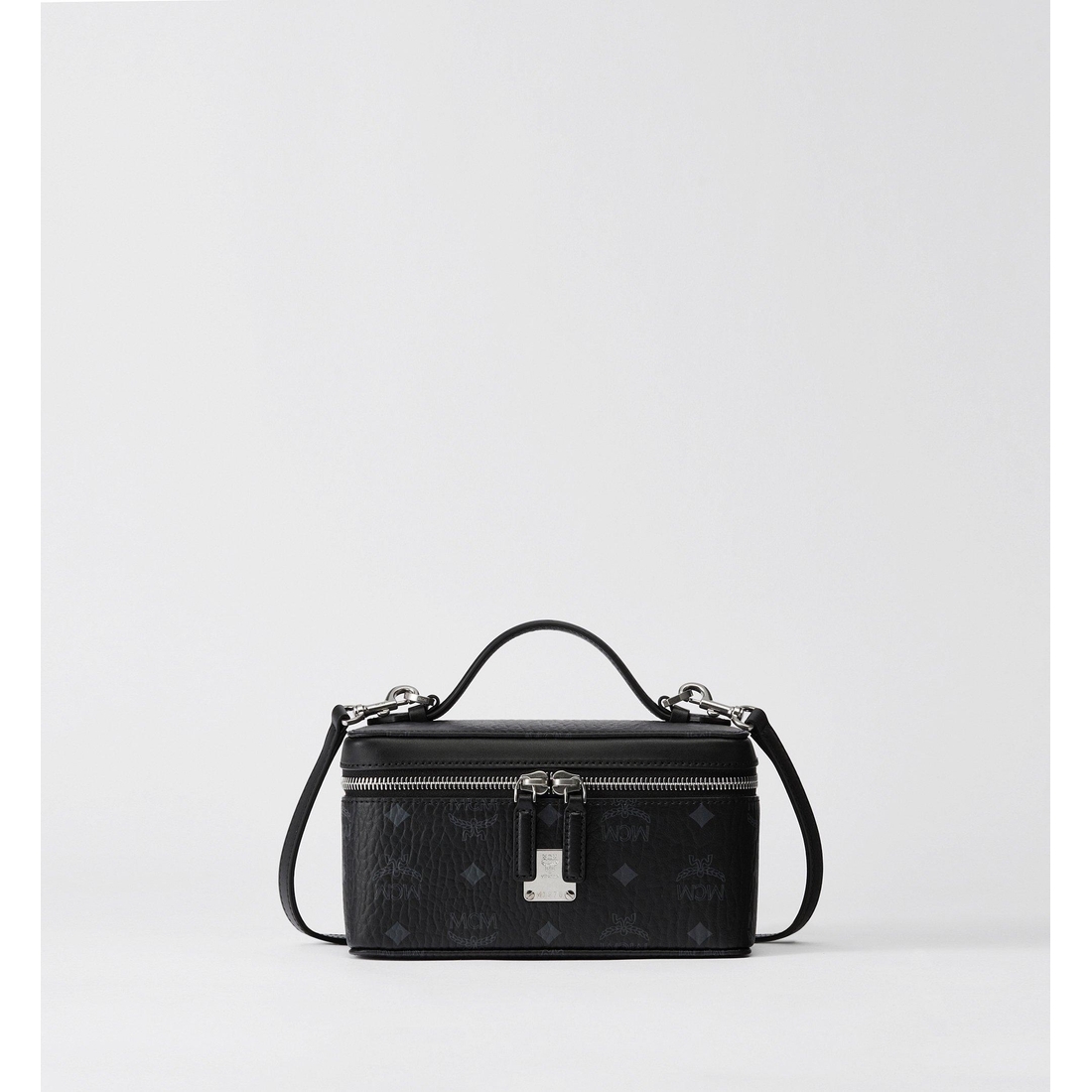 Mcm Rockstar Vanity Case in Visetos BLACK VISETOS