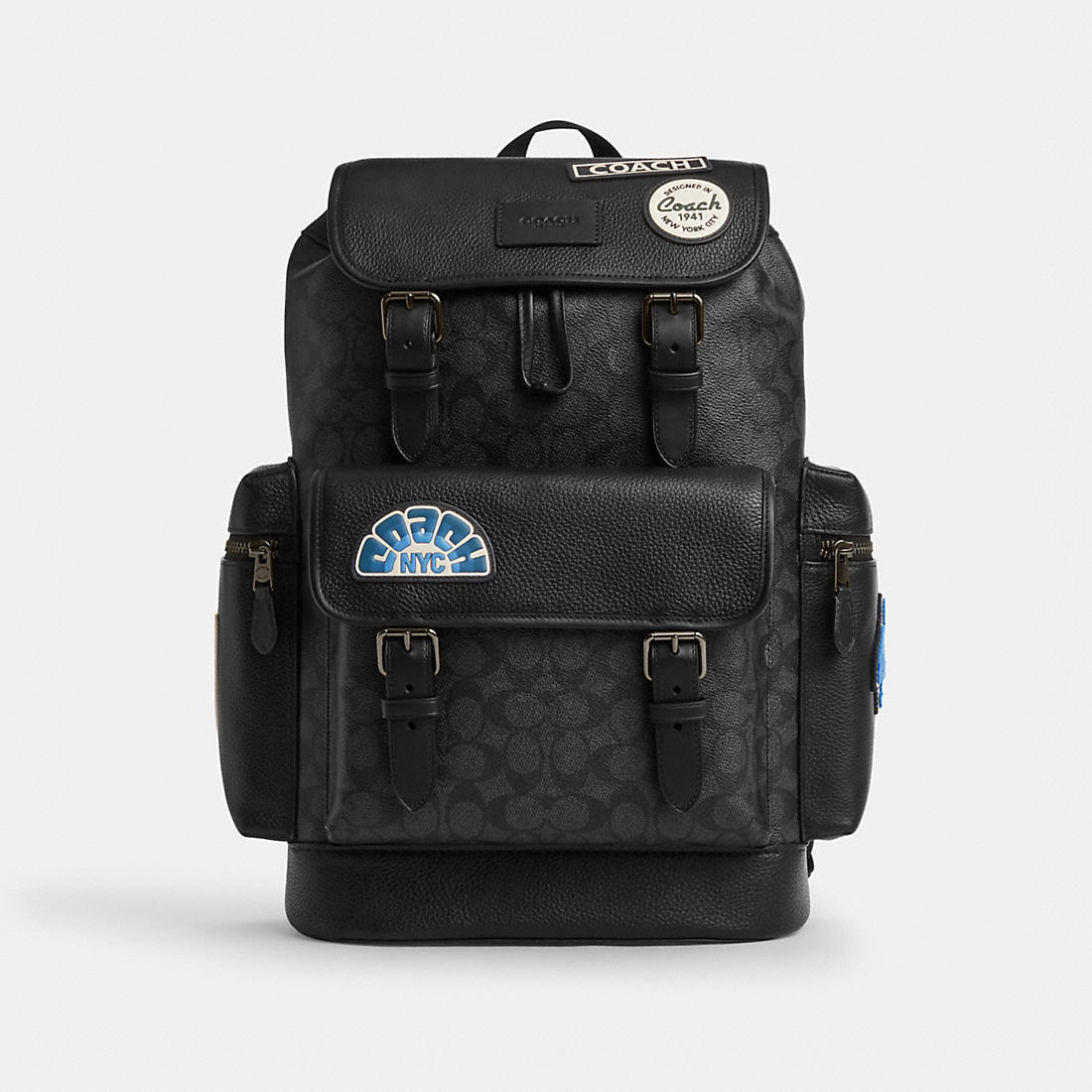 Signature Canvas Coach Black And White Backpack Coach Men's Coach Outlet Coach Sprint Backpack In Signature Signature Canvas Coach Black And White Backpack Coach Men's Coach Outlet Coach Sprint Backpack In Signature