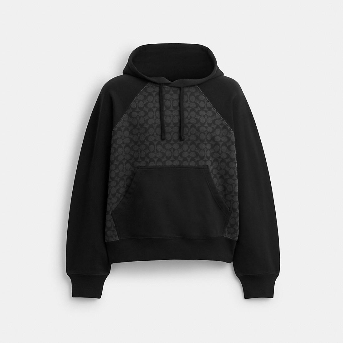 undefined Coach Outlet Coach Signature Hoodie In Organic Cotton