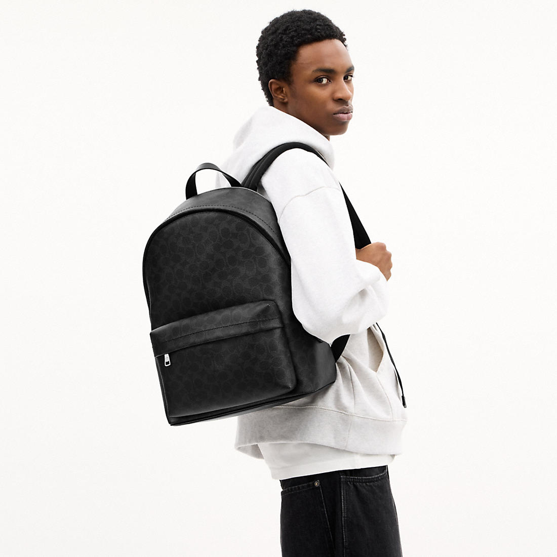 Coach Men's Coach Outlet Coach Aiden Backpack In Signature Canvas available now at Woodbury Common Premium Outlets Coach Men's Coach Outlet Coach Aiden Backpack In Signature Canvas available now at Woodbury Common Premium Outlets