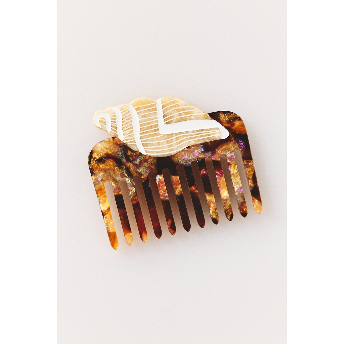 Solar Eclipse Handpainted Pocket Comb by Solar Eclipse