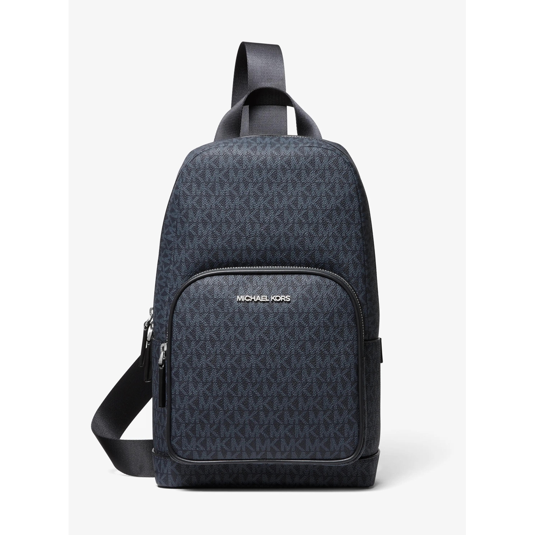 Michael Kors MK Cooper Logo Sling Pack Black Signature Cooper Medium KORS Logo Sling Pack in BLACK/WHITE - Sale  main image 2