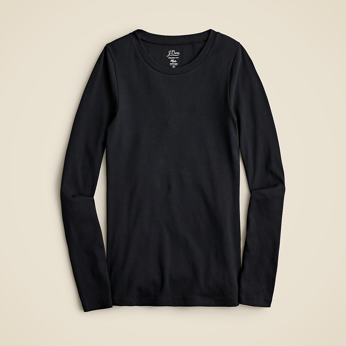 J.Crew Perfect-fit long-sleeve crewneck T-shirt available