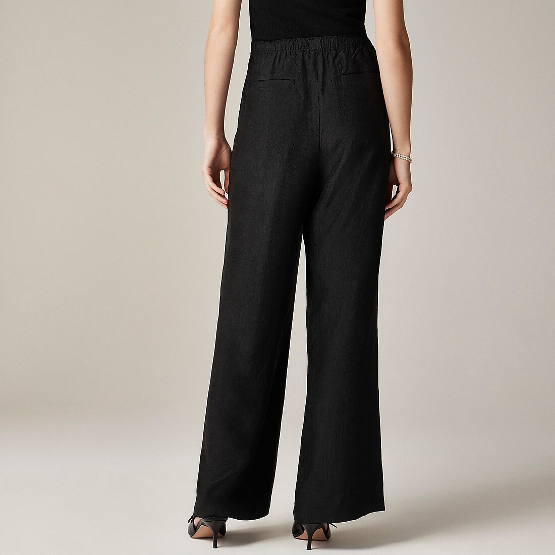Stratus pant in textured satin available now at Northshore Mall™